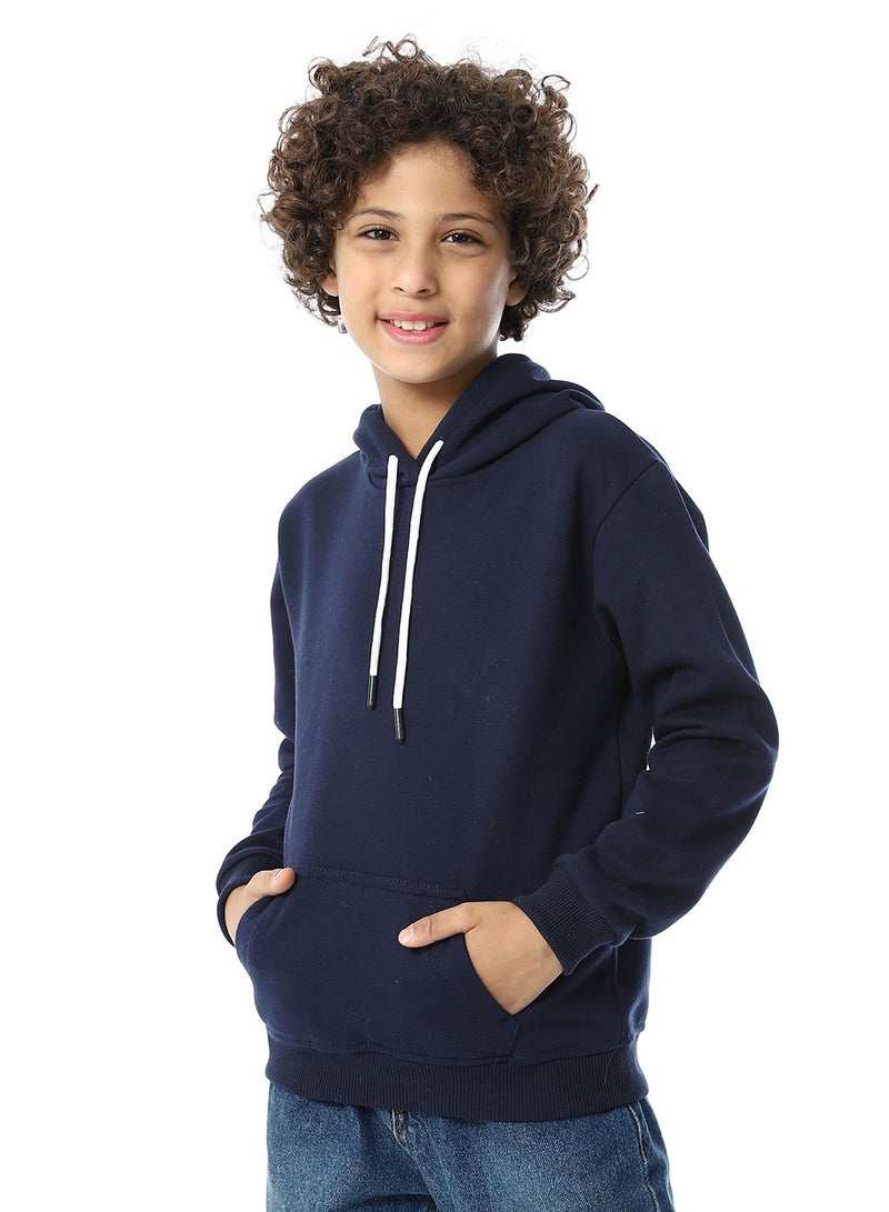 Andora Slip On Fleeced Boys Hoodie _ Navy Blue - Image 1