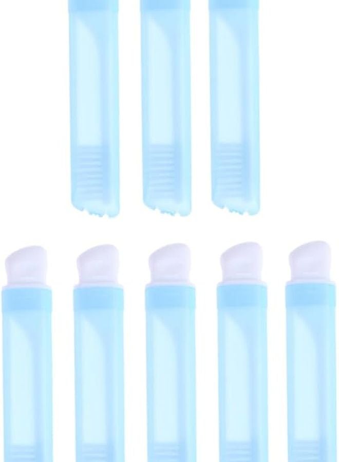 TIDTALEO 8Pcs Folding Travel Toothbrush Set with Case Gentle Bristles Portable for Camping Business Trips - Image 1