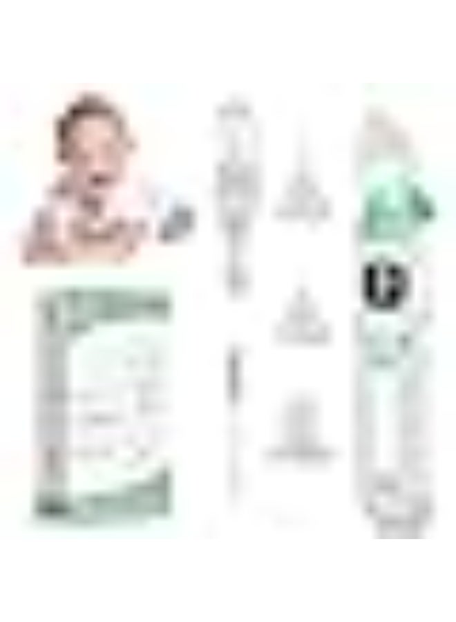 Electric nasal aspirator for newborns – 3 suction levels with music and light, anti-backflow design for cleaning babies' noses - Image 1