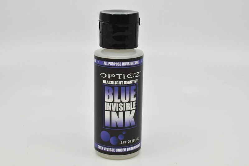 Opticz All Purpose Invisible Blue UV Blacklight Reactive Security Ink (2 Ounce Bottle) - Image 5