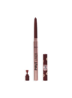 Makeup Revolution Revolution Pout Bomb Plumping Lip Liner Cookie Warm Brown  - Image 2