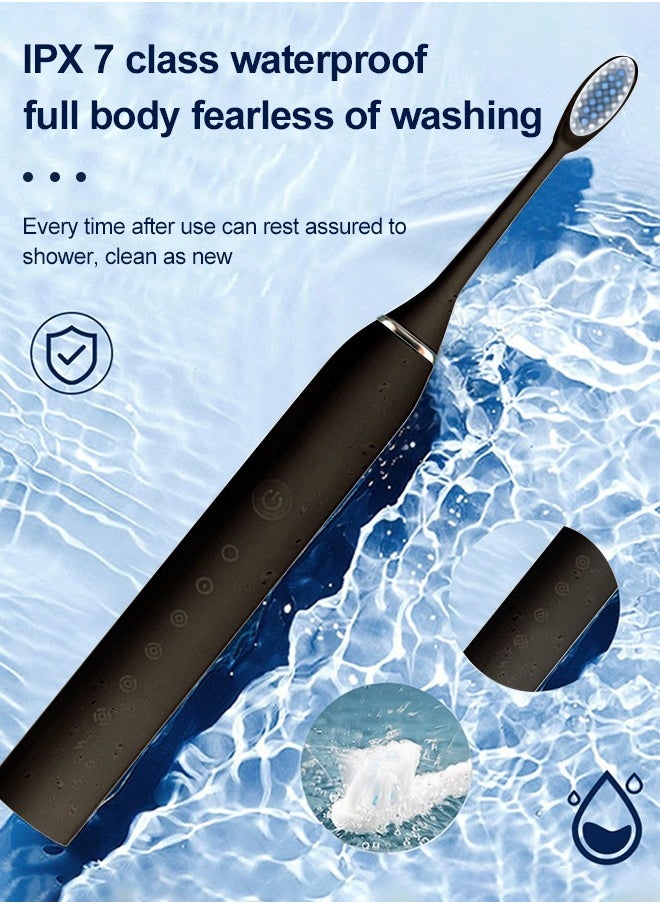 Generic - Electric Toothbrushes for Adults with 4 Brush Heads, Sonic Rechargeable Teeth Whitening, Power Toothbrush - Image 1