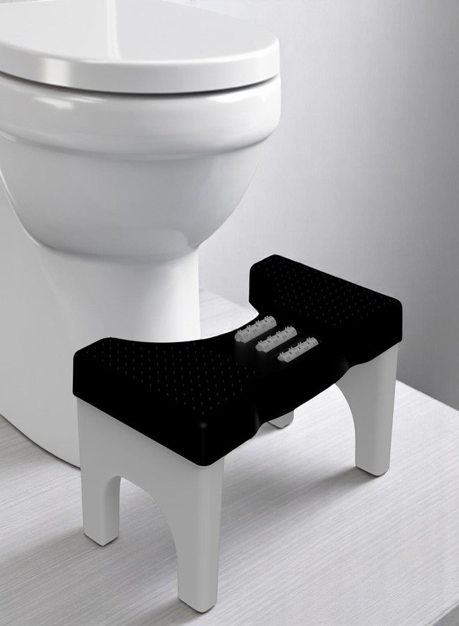 TechHark Toilet Step Stool with Massage Rollers, Foldable Design, 18 cm Height, Promotes Natural Squatting Position - Image 4
