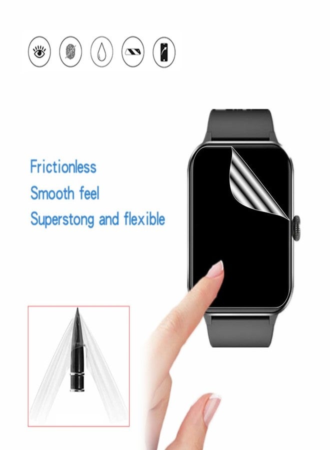 MIHENCE Screen Protector Compatible for Blackview R50 Smartwatch, HD Full Coverage TPU Protective Film for R50 1.85 Inches Fitness Tracker (6PCS), transparent - Image 5