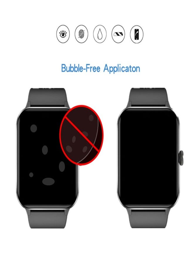 MIHENCE Screen Protector Compatible for Blackview R50 Smartwatch, HD Full Coverage TPU Protective Film for R50 1.85 Inches Fitness Tracker (6PCS), transparent - Image 4