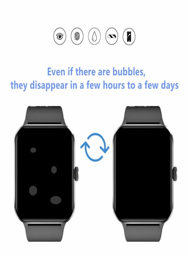 MIHENCE Screen Protector Compatible for Blackview R50 Smartwatch, HD Full Coverage TPU Protective Film for R50 1.85 Inches Fitness Tracker (6PCS), transparent - Image 2