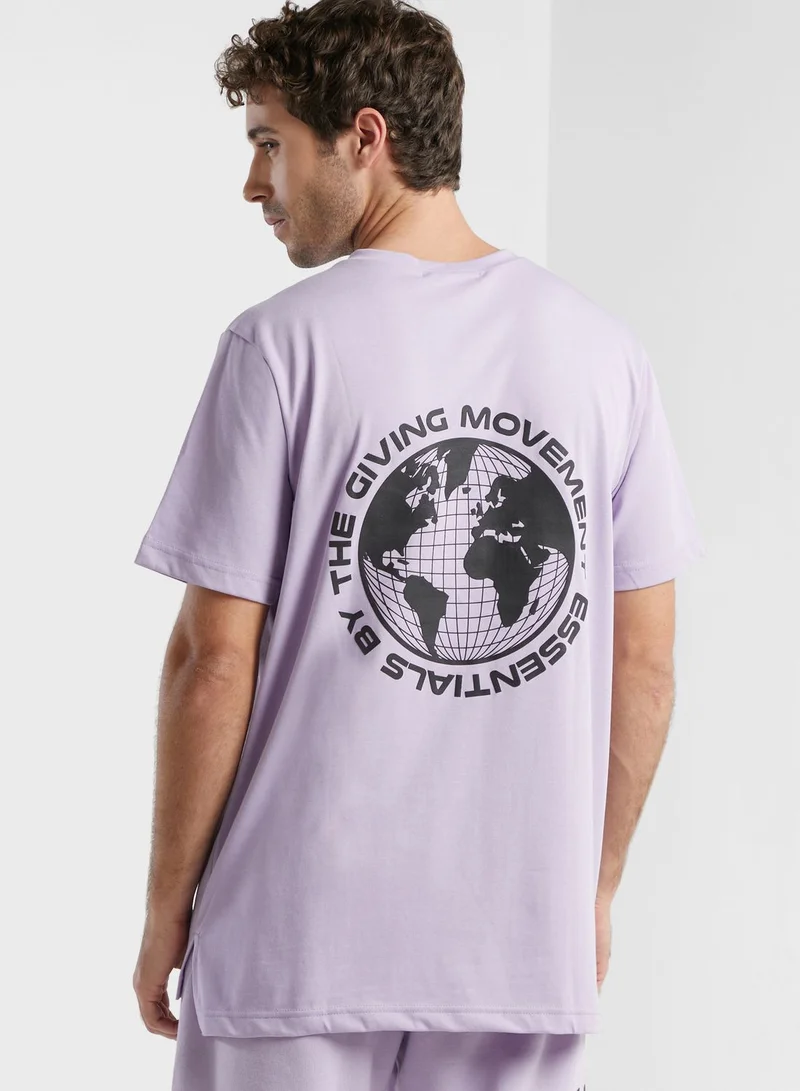 The Giving Movement Regular Fit Printed T-Shirt