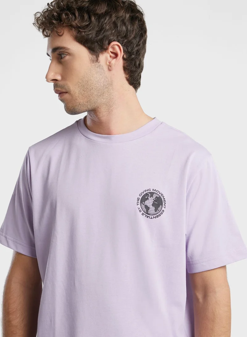 The Giving Movement Regular Fit Printed T-Shirt