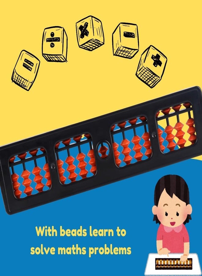 YBN Educational Abacus 17 Rod Brown Color Abacus Tool for Kids to Enhance Their Counting Skills and Mathematics Multicolor - Image 2