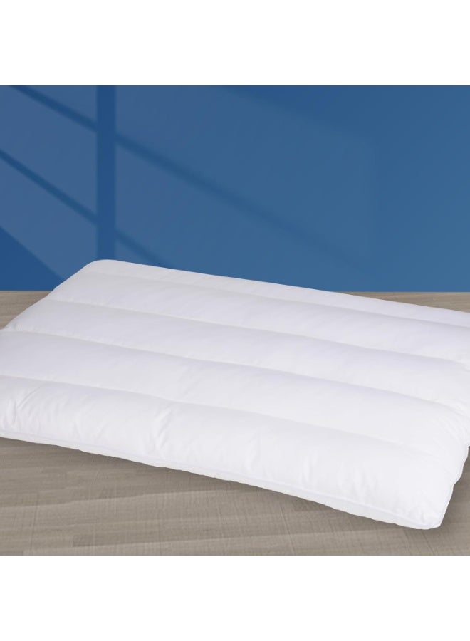 Ultra Flat Pillows for Sleeping Thin, 7D High Support 2.5 inch Height Ultra Thin Pillows,Slim Bed Pillows for Stomach Sleeper,Queen Size -18x30 in - Image 1