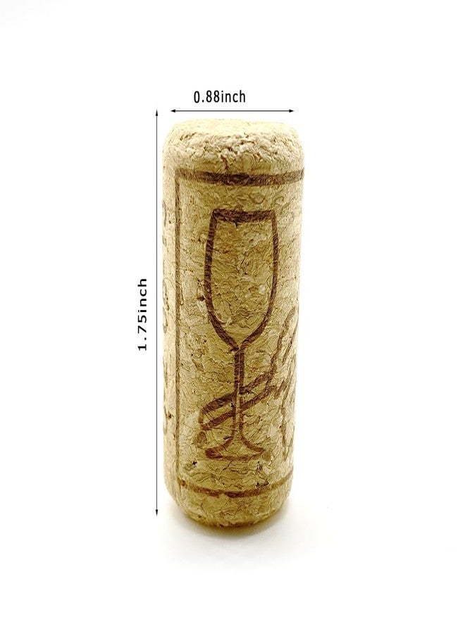 Aliotech 10PCS Natural Soft Wood Corks Straight Wooden Bottle Stopper(0.88"W x 1.75"H） - Image 3