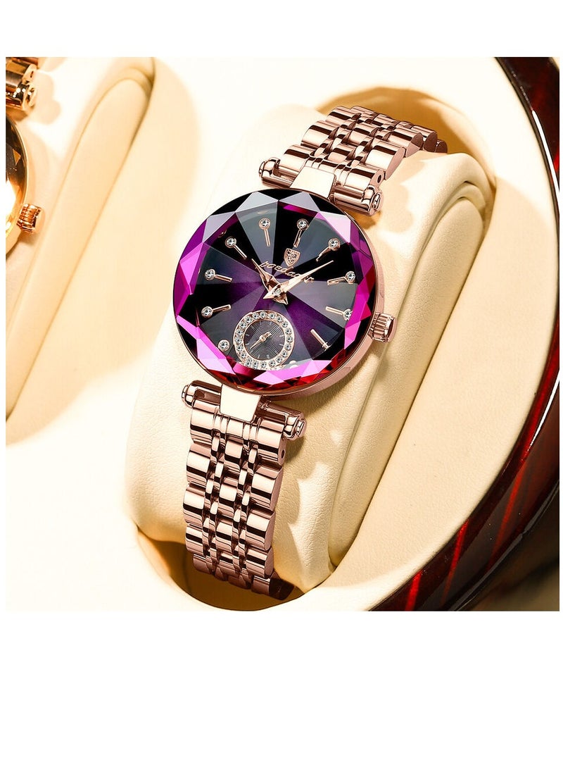 POEDAGAR - POEDAGAR Watch for Women Luxury Jewelry Design Steel Quartz Wristwatch - Image 1