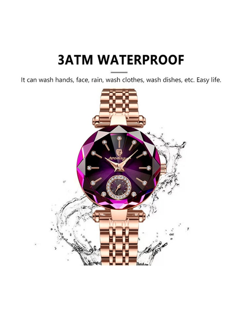 POEDAGAR - POEDAGAR Watch for Women Luxury Jewelry Design Steel Quartz Wristwatch - Image 1