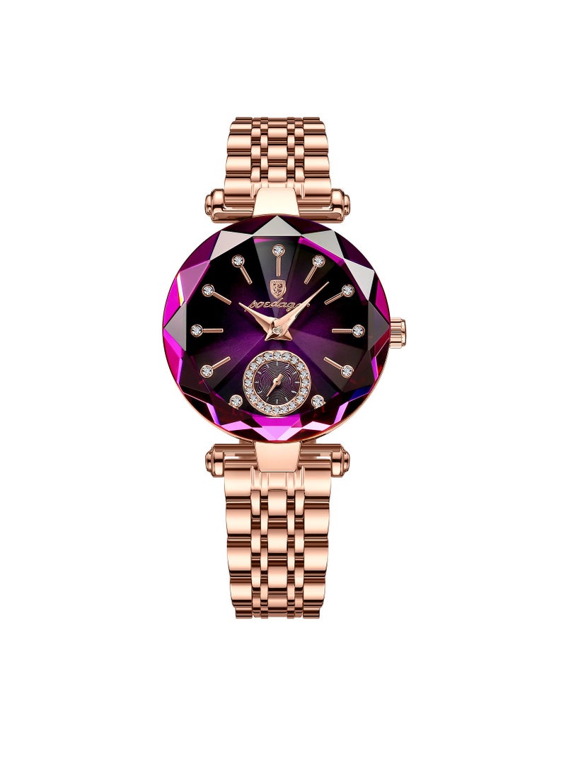 POEDAGAR - POEDAGAR Watch for Women Luxury Jewelry Design Steel Quartz Wristwatch - Image 1