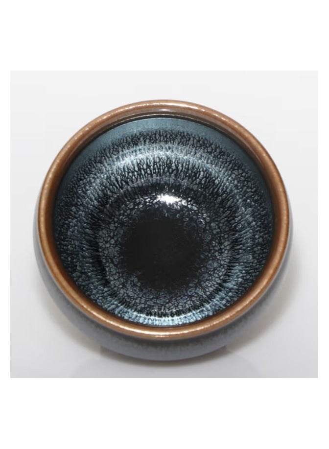 Jingke Jianzhan Tea Cup  Original Ore Glaze Exquisite One-mouth Cup , Wheat Ear Drop General 6.8x4.8 cm - Image 2