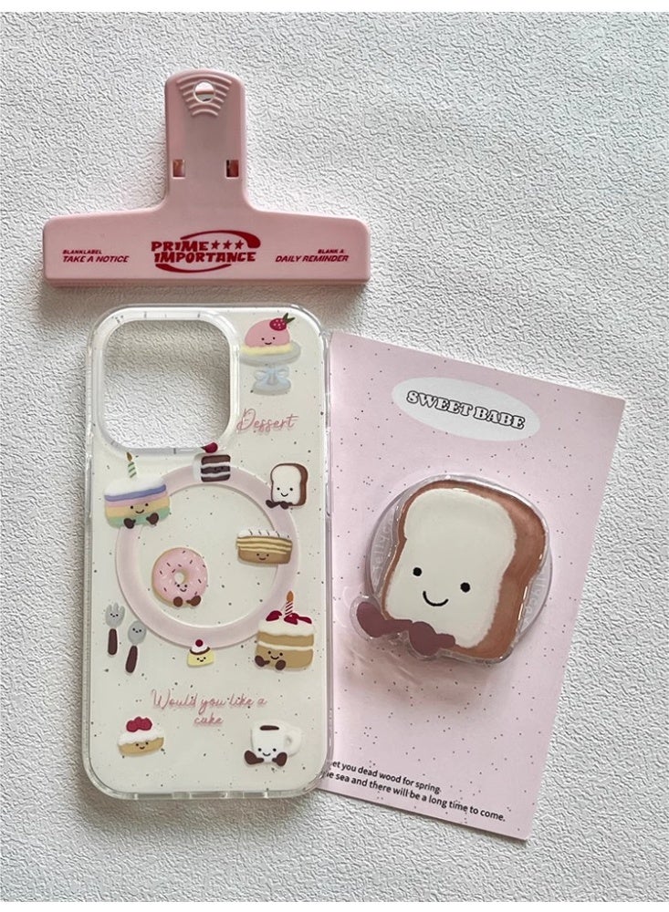 NIBEMINENT Protective TPU Case Cover For iPhone 15 Pro, Donut With Stent