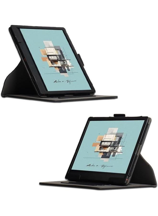 غطاء مغناطيسي قابل للدوران 360 درجة متوافق مع جهاز Onyx Boox Note Air 4 C اللوحي مقاس 10.3 بوصة (إصدار 2024) مع حزام يد لجهاز Boox Note Air4 C