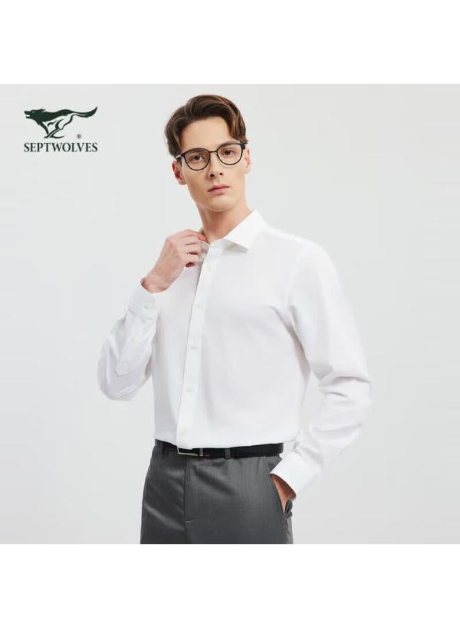 Septwolves Dp Non-iron Long Sleeve Shirt Men's Business Casual Commuter Top Basic Shirt Men's Clothing - Image 1