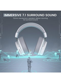 EKSA E900 Pro USB Gaming Headset, 7.1 Surround Sound, Wired Headset with Mic for PC PS4/PS5, Xbox One, Laptop  - Image 2
