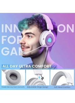 EKSA E900 Pro USB Gaming Headset, 7.1 Surround Sound, Wired Headset with Mic for PC PS4/PS5, Xbox One, Laptop  - Image 3