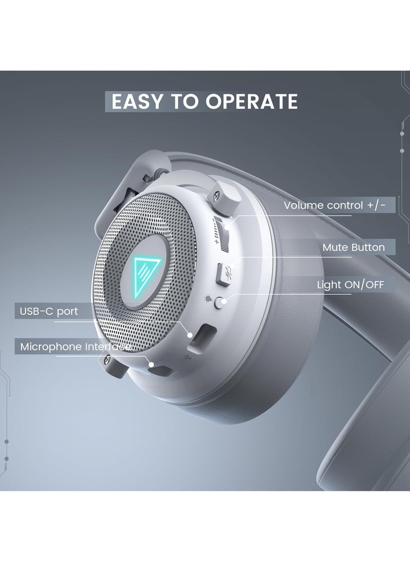 E900 Pro USB Gaming Headset, 7.1 Surround Sound, Wired Headset with Mic for PC PS4/PS5, Xbox One, Laptop