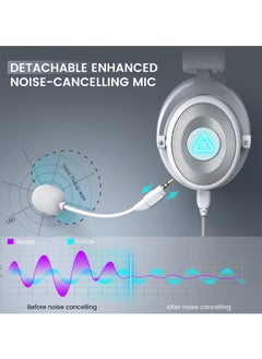 EKSA E900 Pro USB Gaming Headset, 7.1 Surround Sound, Wired Headset with Mic for PC PS4/PS5, Xbox One, Laptop  - Image 4
