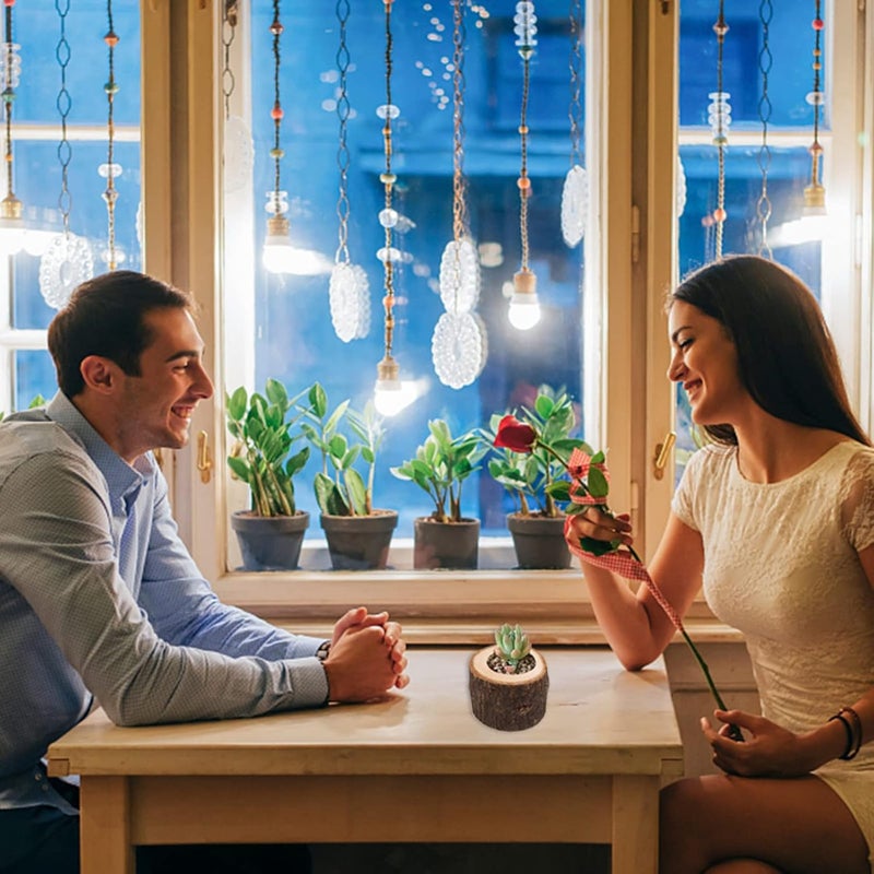 ويوبلز زينة خشبية يدوية الصنع، قابلة للتخصيص، لتزيين طاولات حفلات الزفاف - Image 3