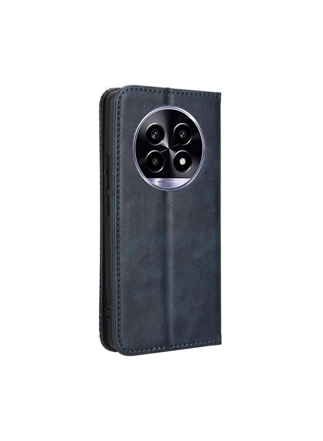 S-TOP Case For Realme 13+ 5G Global Magnetic Buckle Retro Texture Leather Phone Case - Image 3
