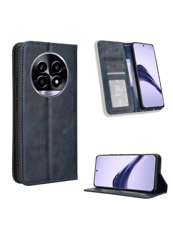S-TOP Case For Realme 13+ 5G Global Magnetic Buckle Retro Texture Leather Phone Case - Image 1
