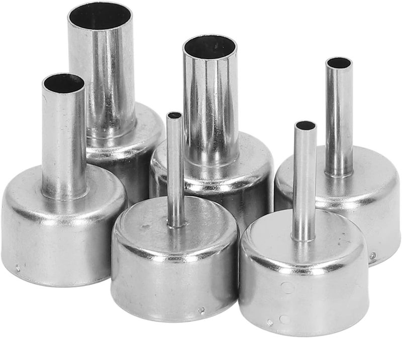 6Pcs Stainless Steel Hot Air Gun Nozzle Soldering Station Attachment for Welding Heat Gun Accessories - Image 2