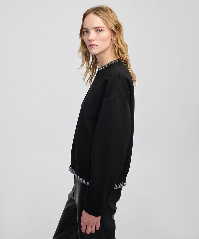 Ipekyol Rhinestone Sweatshirt - Image 4