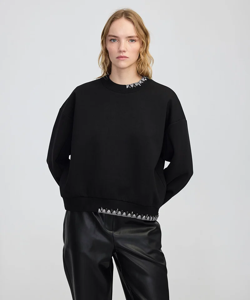 Ipekyol Rhinestone Sweatshirt