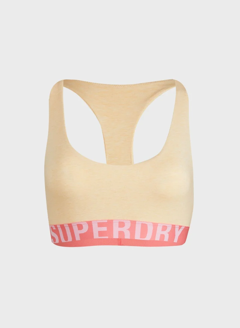Superdry Knitted Logo Band Bra