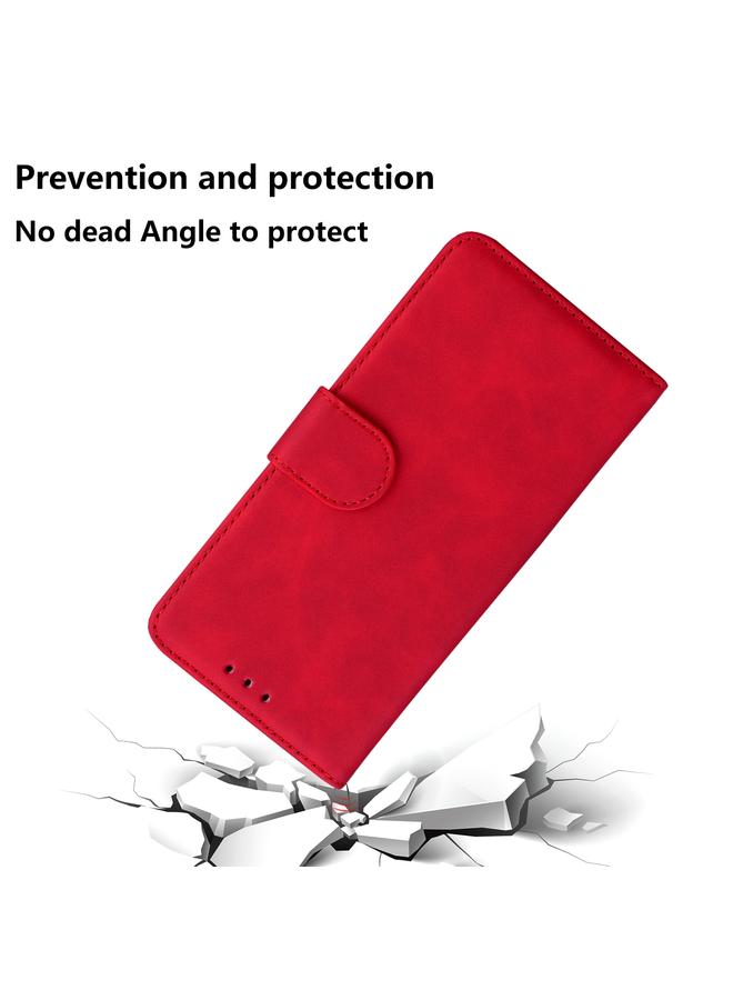 S-TOP Case For OPPO Reno5 Pro 5G Skin Feel Pure Color Flip Leather Phone Case - Image 5