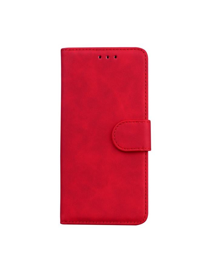 S-TOP Case For OPPO Reno5 Pro 5G Skin Feel Pure Color Flip Leather Phone Case - Image 2
