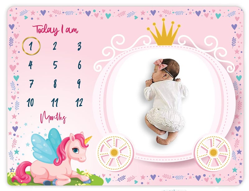 custom Catch Satin Trim 200 GSM Fleece Large Personalized 36x36 Inch Wide Baby Blanket (Pink) (Moire) - Image 1