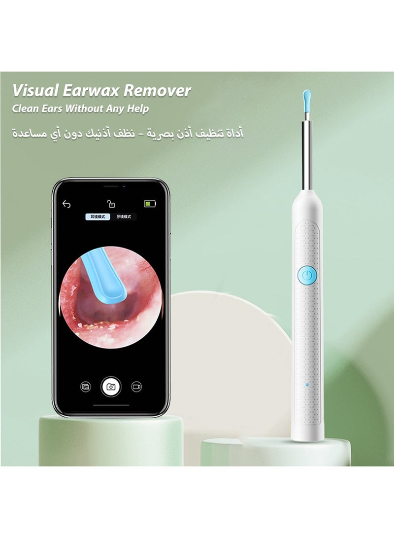 Smart Visual Earwax Removal, Soft Tips Ear Cleaner Tool, Ear Pick with HD Camera, 6 LED, App, USB-C Rechargeable for Safe Ear Wax Extraction - Image 1