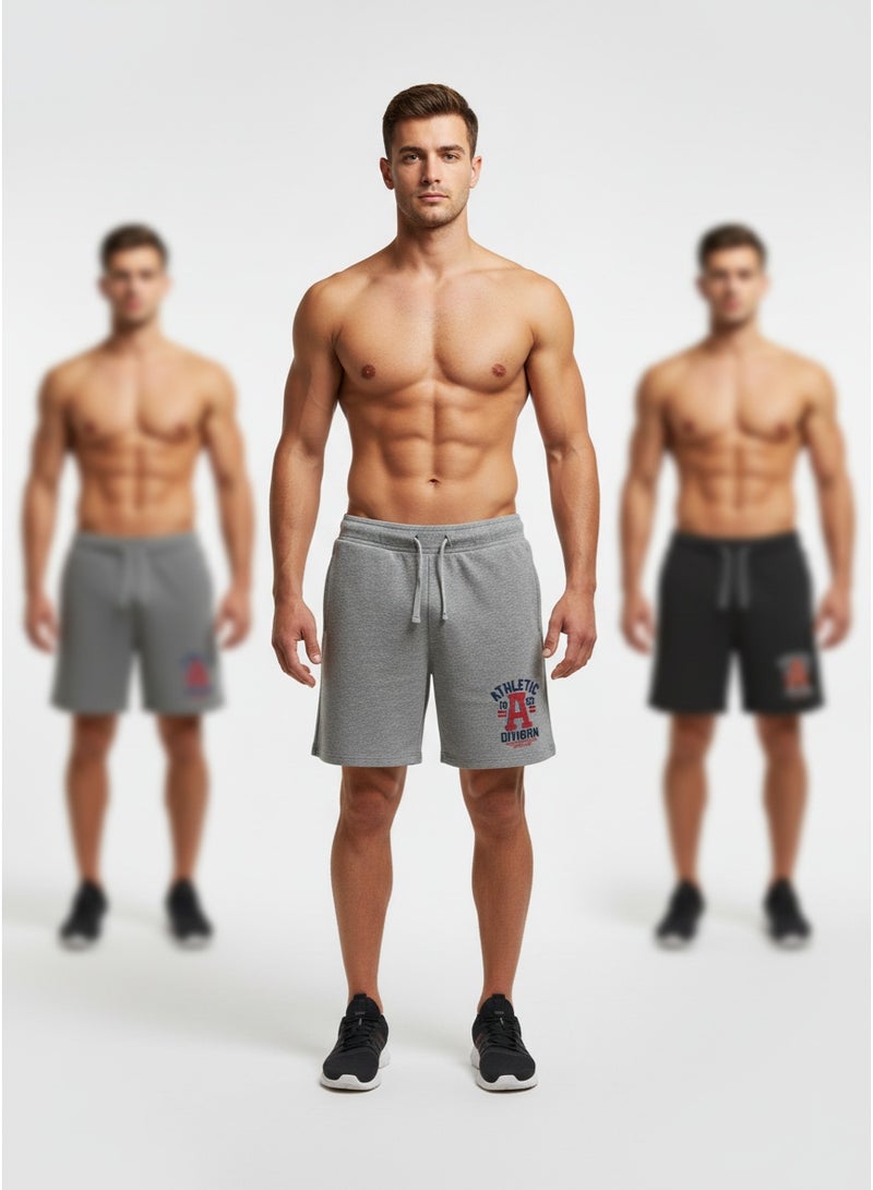 general SHORTS MENS BODY FRENCH TERRY FASHION HT/BB-SHFR-48-GREY - Image 1