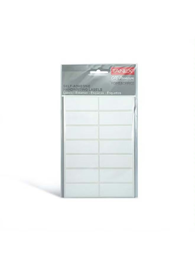 TANEX ADHESIVE LABELS 48MMX80MM 3X10 LABELS WHITE
