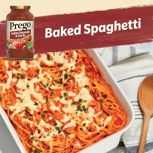 Prego Italian Sausage and Garlic Meat Sauce, 23.5 oz Jar - Image 3