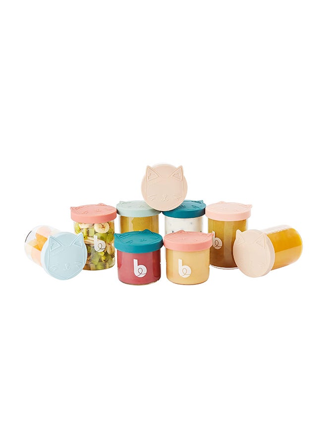 babymoov Set of 6 Isy Bowls 250 Ml + 3 X 120 Ml Superior Glass Baby Food Storage Containers, Small Glass Jars With Airtight Lids  - Image 1