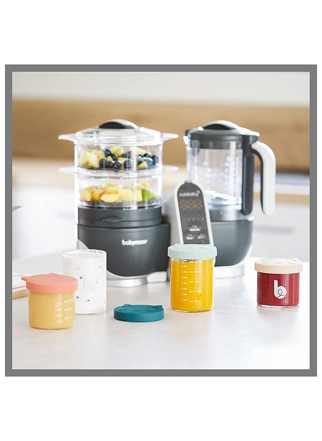 babymoov - Set of 6 Isy Bowls 250 Ml + 3 X 120 Ml Superior Glass Baby Food Storage Containers, Small Glass Jars With Airtight Lids - Image 1