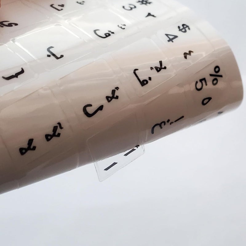 كوميت ملصقات لوحة مفاتيح عربية للكمبيوتر المحمول – غطاء لوحة مفاتيح شفاف بأحرف عربية لأنظمة ويندوز وماك – سهل التطبيق، جلد لوحة مفاتيح متين مقاوم للماء (أسود) - Image 2