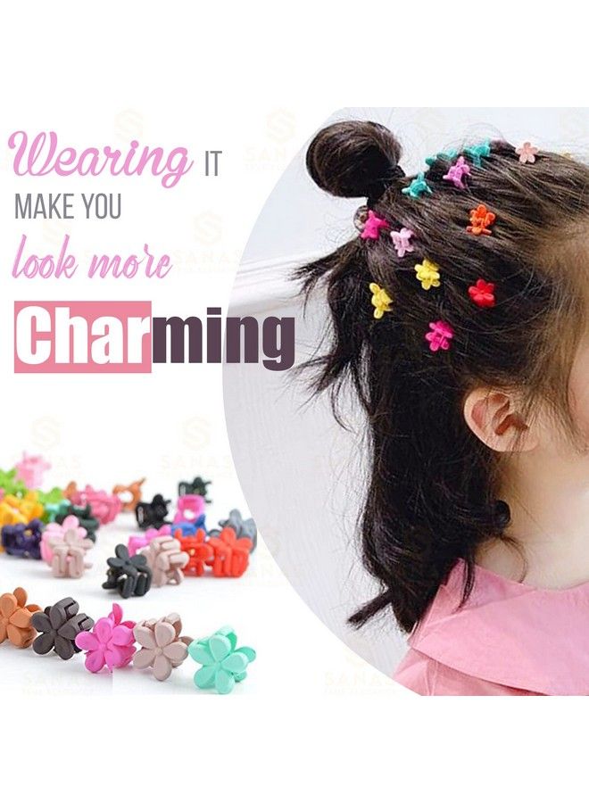 Sanas Flower Hair Clips For Women 10 Pcs Cute Accessories Baby Girl Gifts Fashion Hair Clips Accessories Girls Gift For Girls 12 + Years Old Gift For Girls Birthday Stylish Colours 10Pcs - Image 5