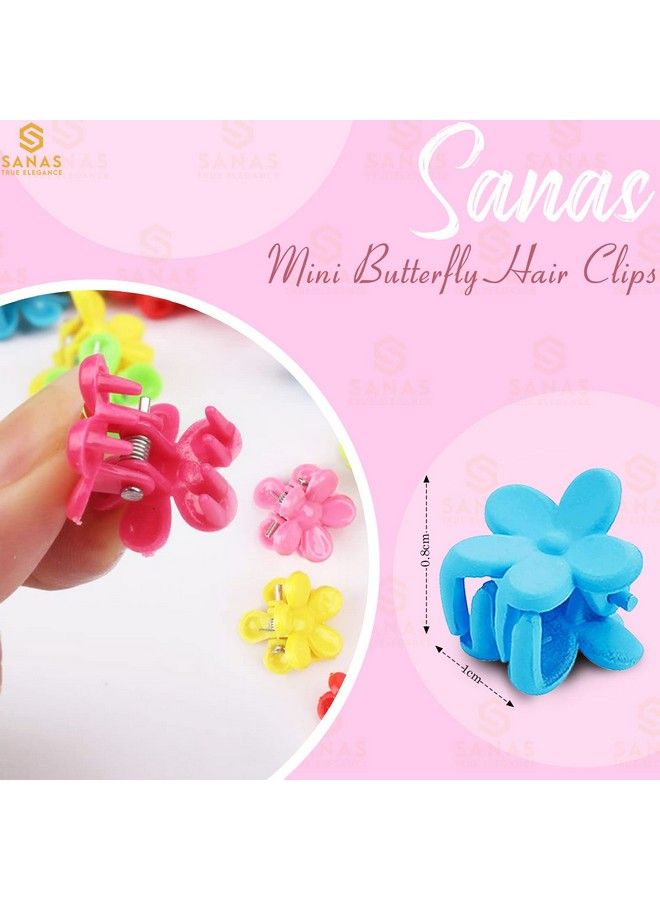 Sanas Flower Hair Clips For Women 10 Pcs Cute Accessories Baby Girl Gifts Fashion Hair Clips Accessories Girls Gift For Girls 12 + Years Old Gift For Girls Birthday Stylish Colours 10Pcs - Image 3