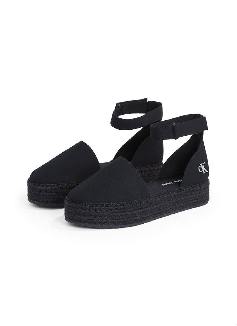 Calvin Klein Jeans - Women's Canvas Platform Espadrilles - Cotton, Black - Image 1