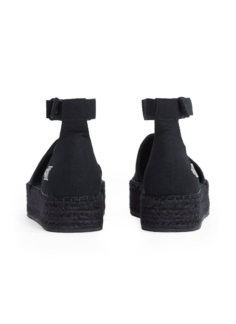 Calvin Klein Jeans - Women's Canvas Platform Espadrilles - Cotton, Black - Image 1