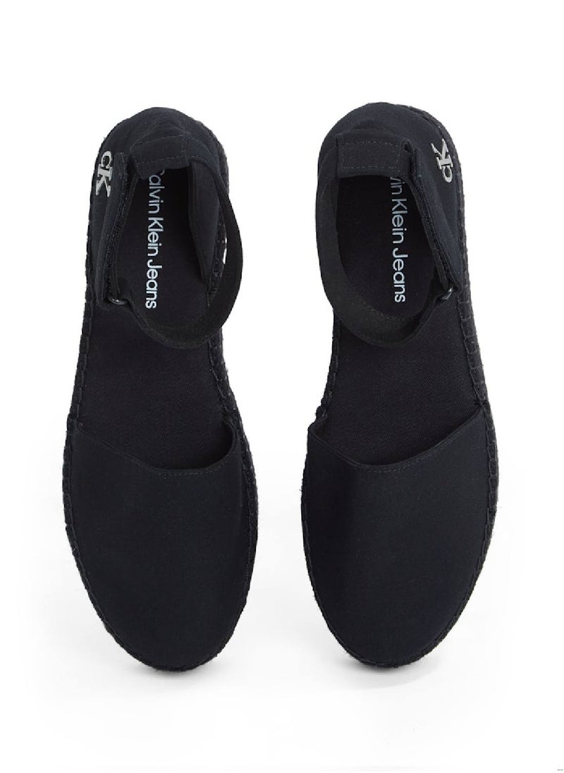 Calvin Klein Jeans - Women's Canvas Platform Espadrilles - Cotton, Black - Image 1