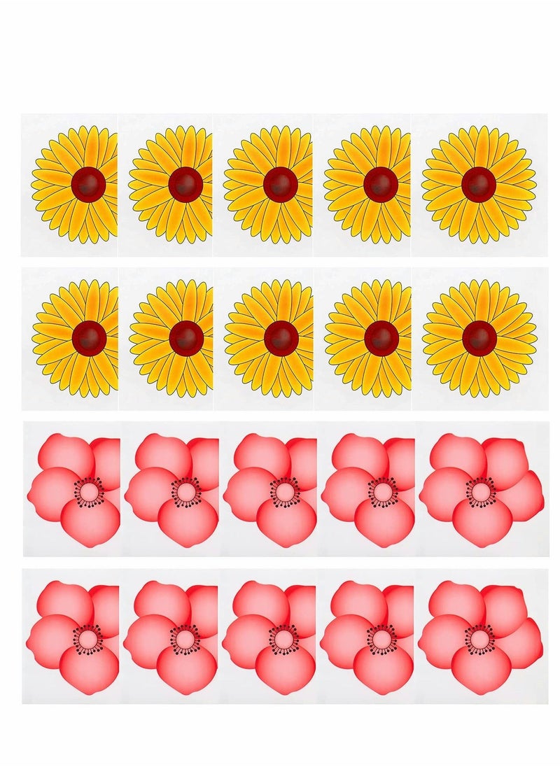 Generic - Window Fly Traps, 30 PCS Flies & Bug Fly Trap, Floral Pattern Design Sticky Fly Catcher for Indoor Houseflies Fly Gnat, Nontoxic and Pesticide-Free - Image 1