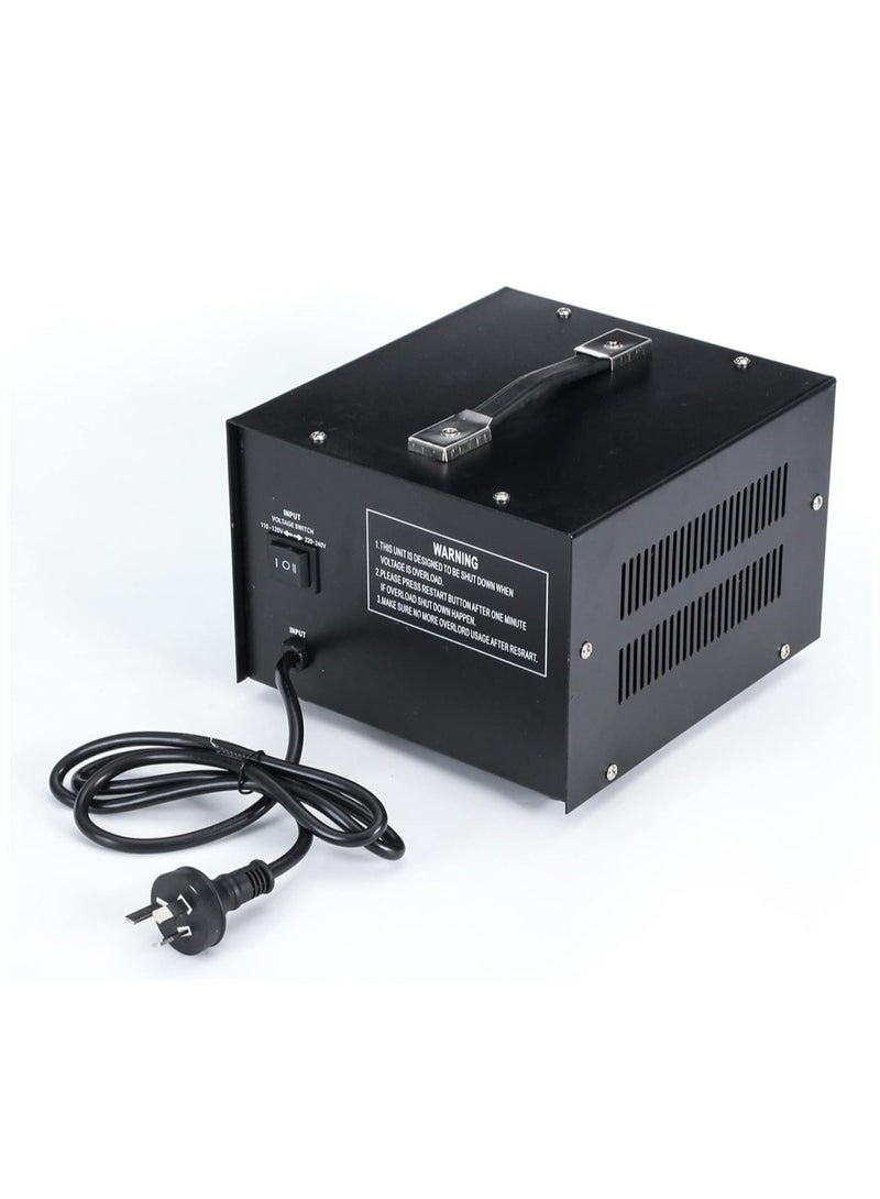 2000W Voltage Converter UK US Step Up Down Transformer with Circuit Break Protection Ideal for Travel and Appliances - Image 3